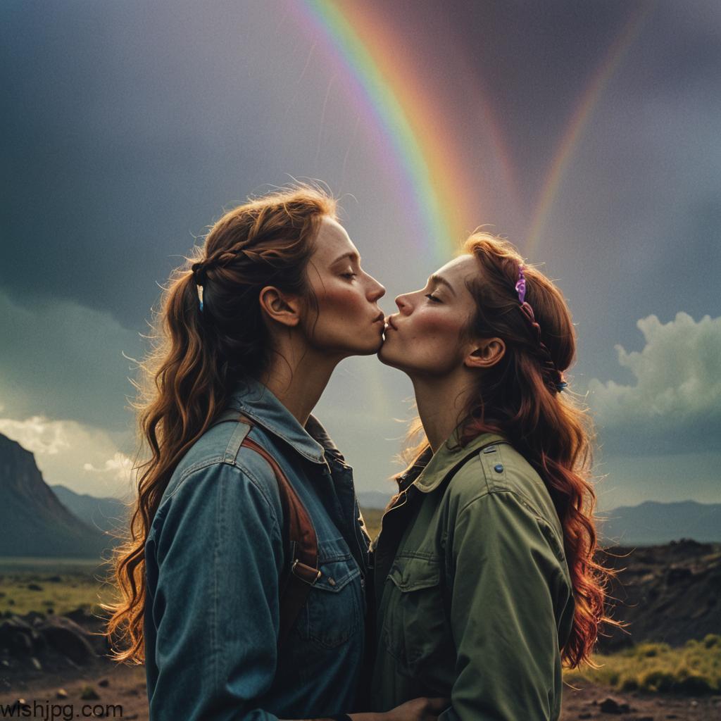 Funny Rainbow Kiss Images Free Download 2024 - Wish Images