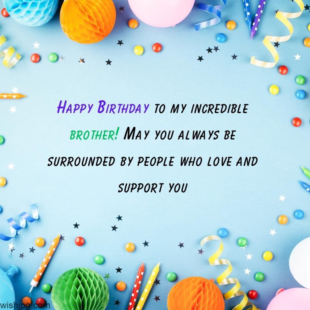 sky blue background Birthday Wishes for Brother quotes images