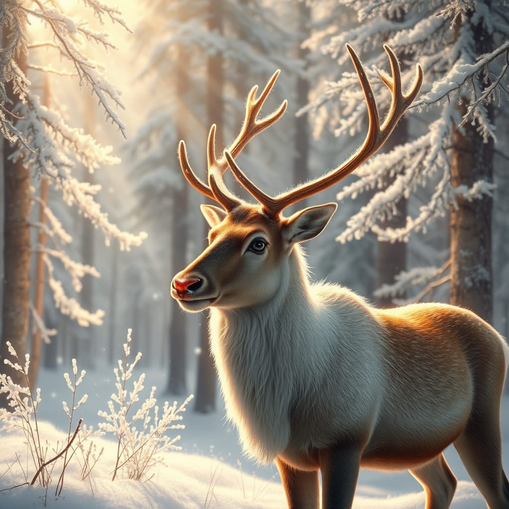 cute deer christmas wallpaper