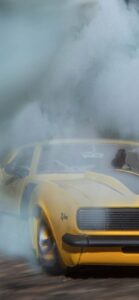 iphone wallpapers 4k cars yellow with foggy background